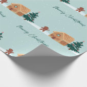 Gingerbrot Weihnachten Geschenkpapier (Ecke)