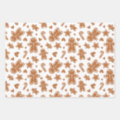 Gingerbrot Weihnachten Geschenkpapier Set (Vorderseite)