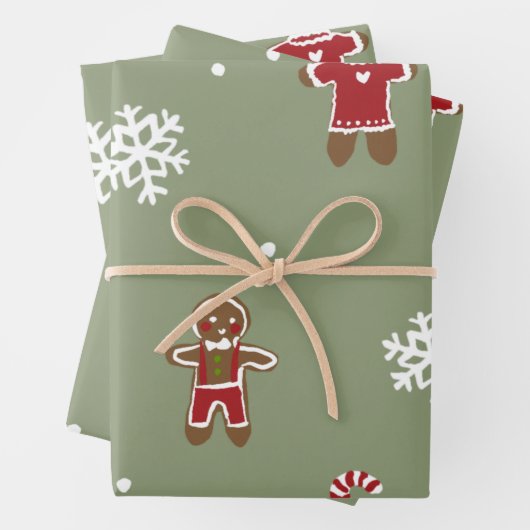 Gingerbrot Weihnachten  Geschenkpapier Set (Beispiel)