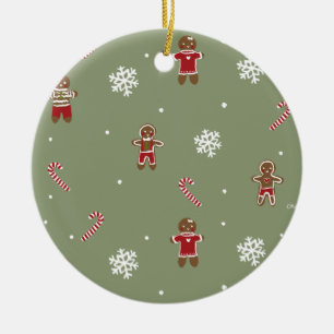 Gingerbrot Weihnachten Keramik Ornament