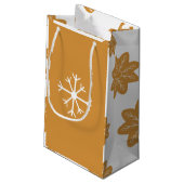 Gingerbrot Weihnachten Kleine Geschenktüte (Rückseite Schrägansicht)