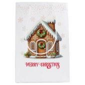 Gingerbrot Weihnachten Mittlere Geschenktüte (Vorderseite)