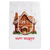 Gingerbrot Weihnachten Mittlere Geschenktüte (Rückseite)