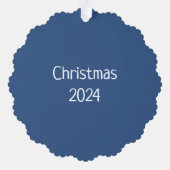 Gingerbrot Weihnachten Ornament Karte (Rückseite)