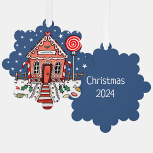 Gingerbrot Weihnachten Ornament Karte