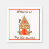 Gingerbrot Weihnachten Serviette (Vorderseite)