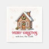 Gingerbrot Weihnachten Serviette (Vorderseite)