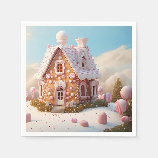 Gingerbrot Weihnachten Serviette (Vorderseite)