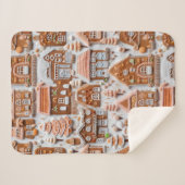 Gingerbrot Weihnachten Sherpadecke (Vorderseite (Horizontal))