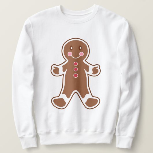 Gingerbrot Weihnachten Sweatshirt (Design vorne)