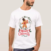 Gingerbrot Weihnachten T-Shirt (Vorderseite)