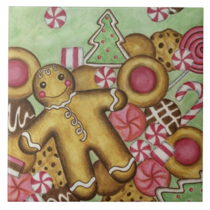 Gingerbrot Weihnachten Trivet Tile Fliese