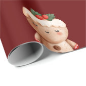 Gingerbrot Weihnachten Weihnachten Weihnachten Wei Geschenkpapier (Rolleneckpunkt)