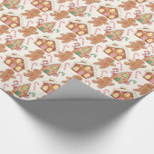 Gingerbrot Weihnachten Weihnachtsfeiertag Saison Geschenkpapier (Ecke)