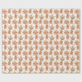 Gingerbrot Weihnachten Weihnachtsfeiertag Saison Geschenkpapier (Flach)