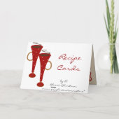 Gingerbrot Weihnachts Rezept Grußkarten Feiertagskarte (Rückseite)