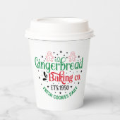 Gingerbrot Weihnachtsbäckerei Pappbecher (Vorderseite)