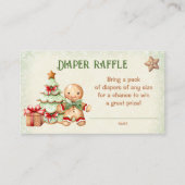 Gingerbrot Weihnachtsduschdusche Windelwindeln Begleitkarte (Vorderseite)