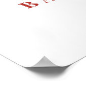 Gingerbrot Weihnachtsdusche Begrüßungszeichen Poster (Ecke)