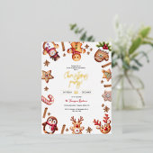 Gingerbrot Weihnachtsfeier Einladung (Stehend vorne)