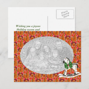 Gingerbrot Weihnachtsfeiertag Foto Postkarte