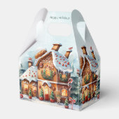 Gingerbrot Weihnachtsfeiertag Geschenkboxen Geschenkschachtel (Rückseite)