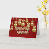 Gingerbrot Weihnachtsfeiertag Karte (Gelbe Blume)