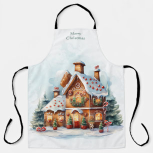 Gingerbrot Weihnachtsfeiertag Schürze