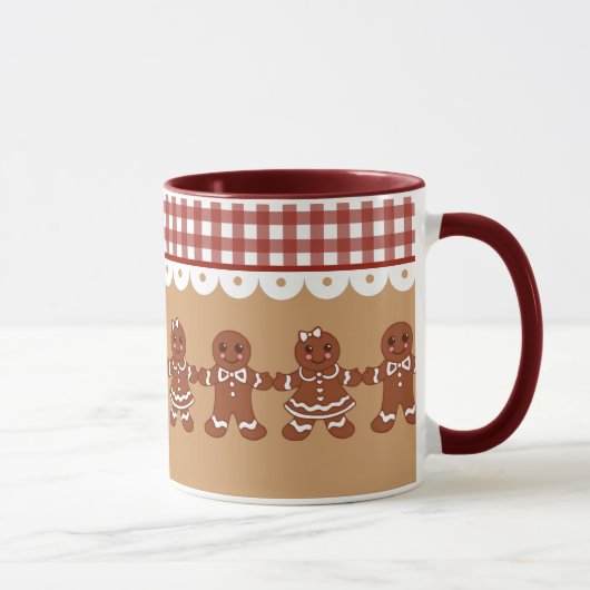 Gingerbrot Weihnachtsfeiertag Tasse (Rechts)