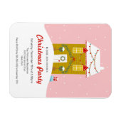 Gingerbrot Weihnachtsfeiertage Party Einladung Magnet (Horizontal)