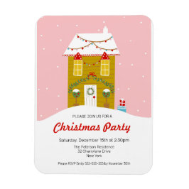 Gingerbrot Weihnachtsfeiertage Party Einladung Magnet