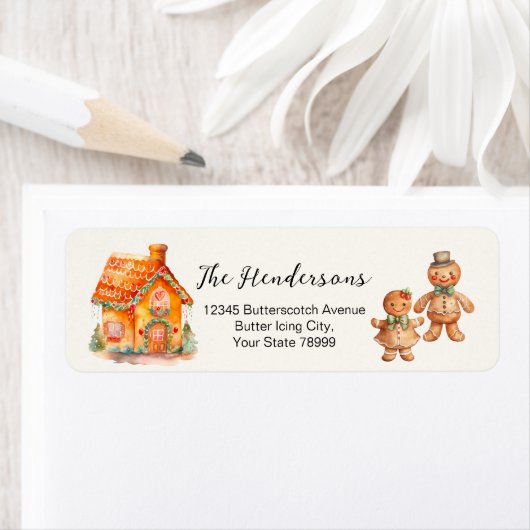 Gingerbrot Weihnachtsfeiertage Rücksendeadressen-A (Insitu)