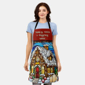 Gingerbrot Weihnachtsfeiertage Schürze (Getragen)