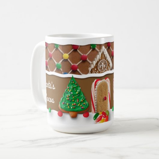 Gingerbrot Weihnachtsfeiertage Tasse (Vorderseite Links)
