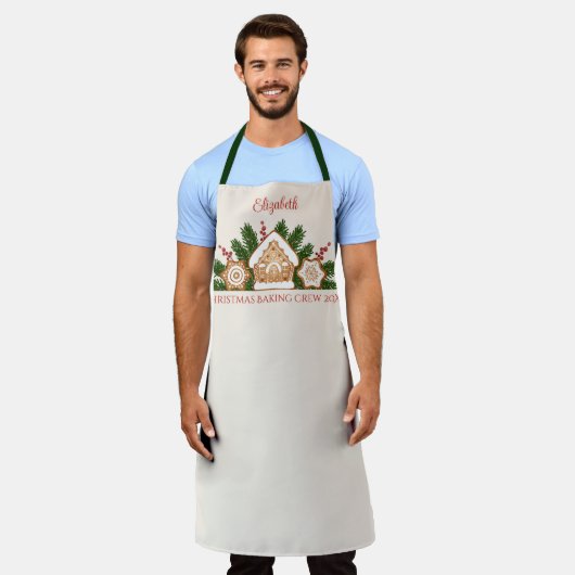 Gingerbrot Weihnachtsgebäck Backgebäck Crew Schürze (Getragen)