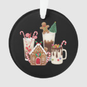 Gingerbrot Weihnachtskaffee Lover Weihnachtsgesche Ornament (Vorderseite)