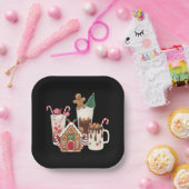 Gingerbrot Weihnachtskaffee Lover Weihnachtsgesche Pappteller (Party)