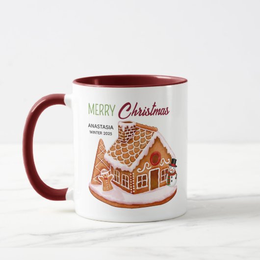 Gingerbrot Weihnachtskaffee Tasse (Links)