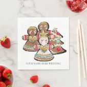 Gingerbrot Weihnachtskoch Serviette (Beispiel)