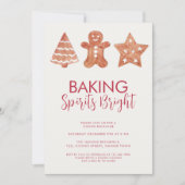 Gingerbrot Weihnachtskochbörse Einladung (Vorderseite)