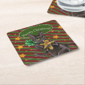 Gingerbrot Weihnachtskochtkuchen Rechteckiger Pappuntersetzer (angewinkelt)