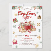 Gingerbrot Weihnachtskost Cocoa Feiertag Party Einladung (Vorderseite)