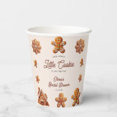 Gingerbrot Weihnachtsküche Kinderdusche Pappbecher (Rückseite)