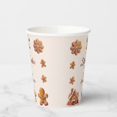 Gingerbrot Weihnachtsküche Kinderdusche Pappbecher (Links)