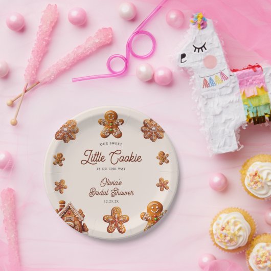 Gingerbrot Weihnachtsküche Kinderdusche Pappteller (Party)