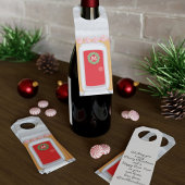 Gingerbrot Weihnachtsmarkt Flaschenanhänger