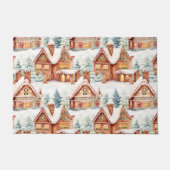 Gingerbrot Weihnachtsmuster Fußmatte (Vorderseite)