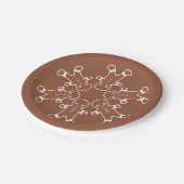 Gingerbrot Weihnachtspapier-Teller Pappteller (Schrägansicht)