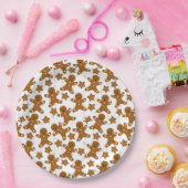 Gingerbrot Weihnachtspapier-Teller Pappteller (Party)