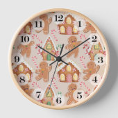 Gingerbrot Weihnachtssaison Uhr (Vorderseite)
